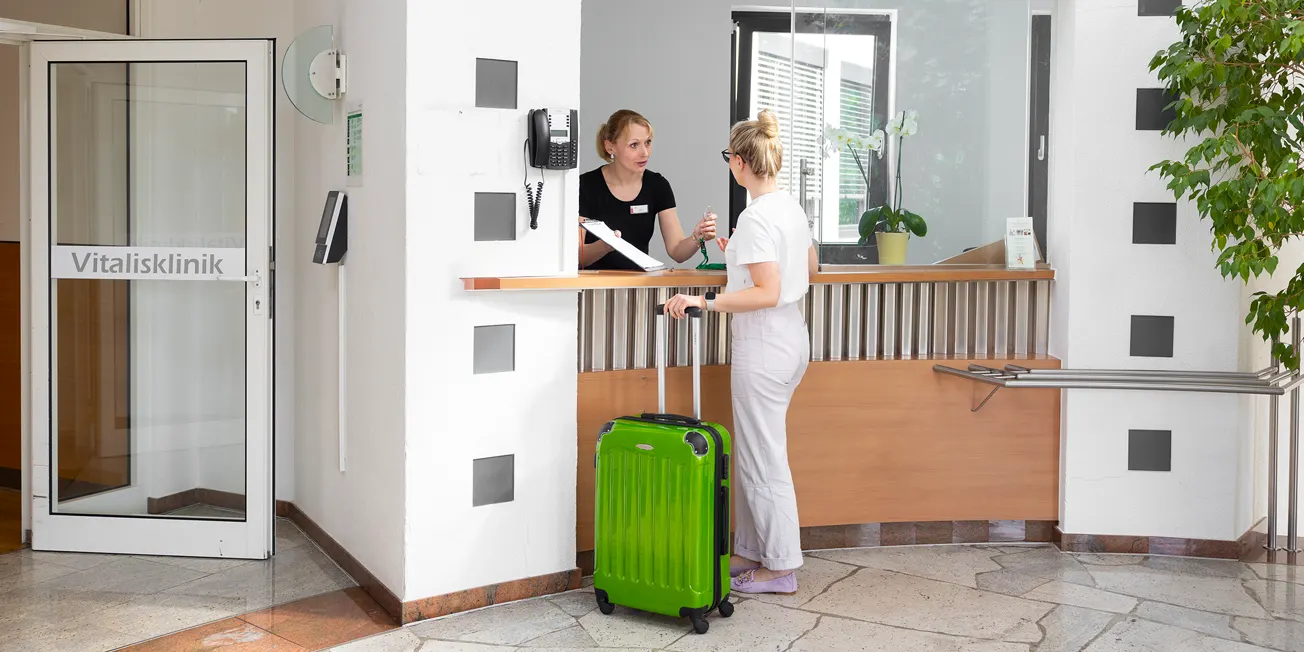 Empfang und Aufnahme in der Vitalisklinik Bad Hersfeld