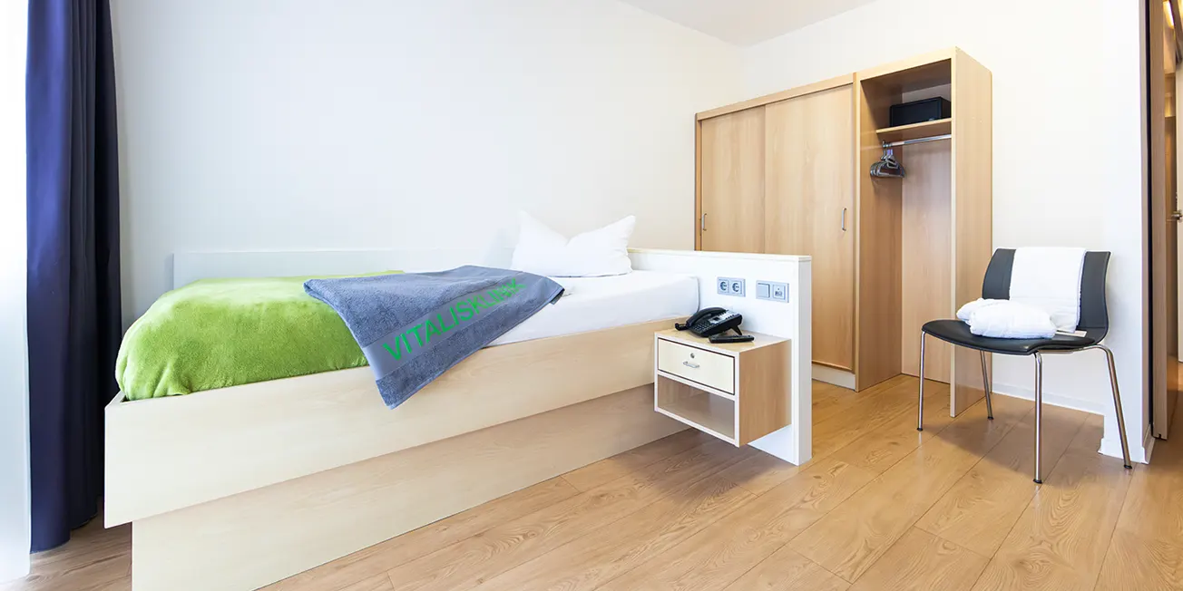 Patientenzimmer in der Vitalisklinik Bad Hersfeld